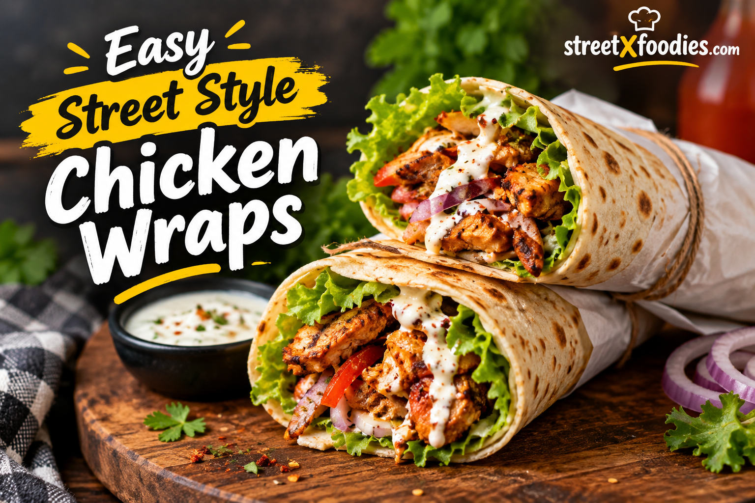 Easy Street Style Chicken Wraps